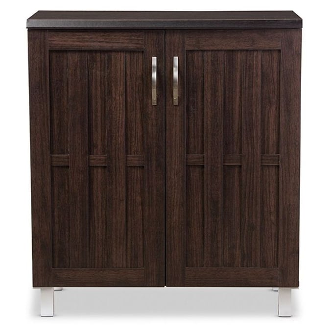 Baxton Studio Excel Dark Brown Sideboard Cabinet BAX-SR-890005-WENGE