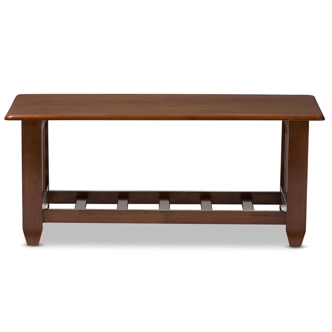 Baxton Studio Larissa Cherry Brown Living Room Occasional Coffee Table BAX-SW5218-CHERRY-TS2-CT