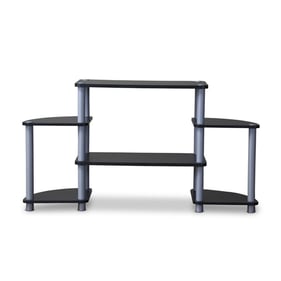 Baxton Studio Orbit Black 3 Tier TV Stand