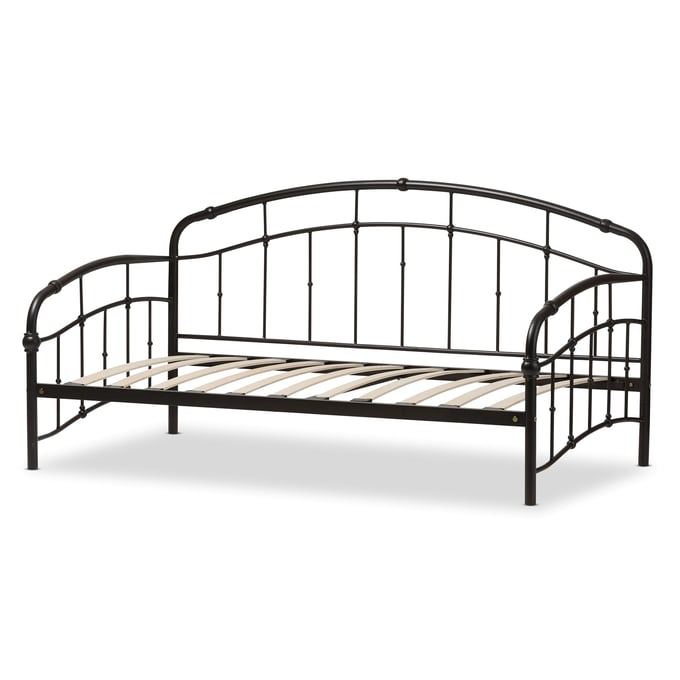 Baxton Studio Olsen Black Bronze Metal Daybed BAX-TS-OLSEN-BLACK-DAYBED