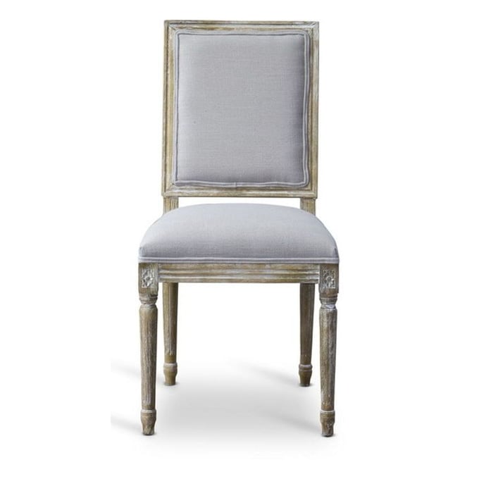 Baxton Studio Clairette Beige Fabric Armless Accent Chair BAX-TSF-9304-BEIGE-CC