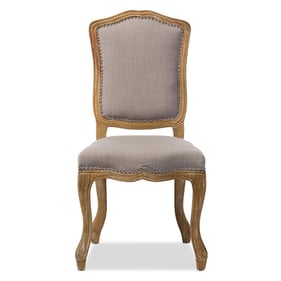 Baxton Studio Chateauneuf Beige Fabric Upholstered Dining Side Chair