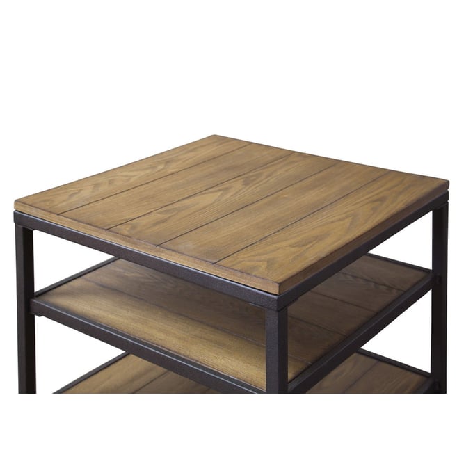 Baxton Studio Caribou Natural Wood Square End Table The Classy Home