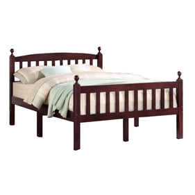 Better Home Products Paloma Mahogany Solid Pine Wood Full Bed