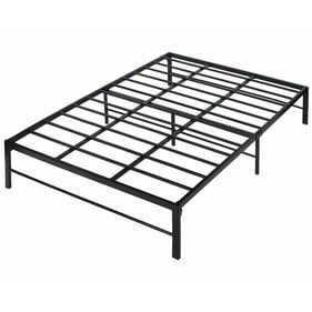 Better Home Products Lily Foldable Welded Black Metal Full Platform Bed Fra...