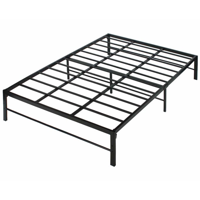 Better Home Products Lily Foldable Welded Black Metal Full Platform Bed Frame BETHOM-LILY-F-METAL-BED-46-BLK