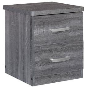 Better Home Products Cindy Gray Faux Wood Nightstand