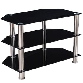 Better Home Products Bruckner Tempered Glass TV Stand