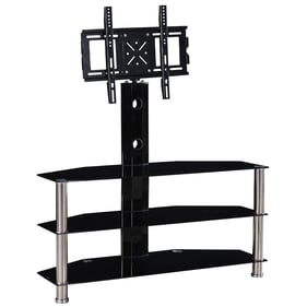 Better Home Products Ella Black Swivel TV Stand