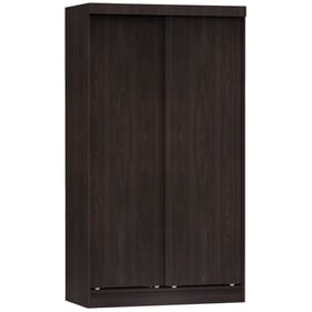 Better Home Products W40 Tobacco Double Sliding Door Wardrobe