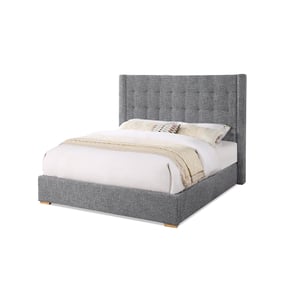 Bella Esprit Stanley Tweed Gray King Platform Bed