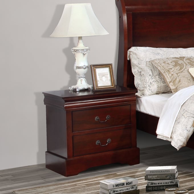 Bella Esprit Louis Philippe Nightstand in Cherry 52319-NS