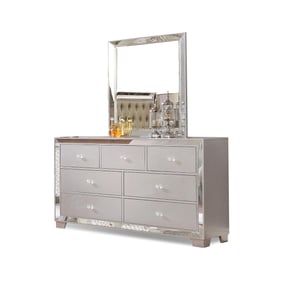 Bella Esprit Belisa Metallic Silver Dresser and Mirror