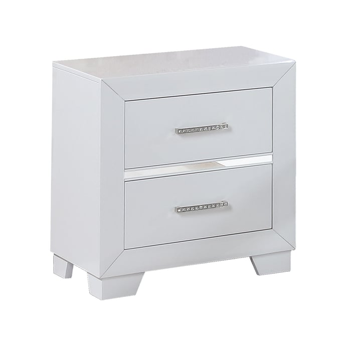 Bella Esprit Denali White Wood Night Stand BLSP-52556-NS