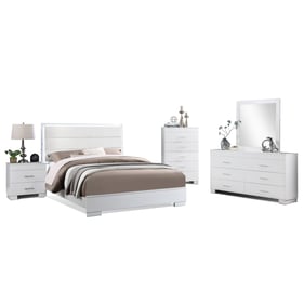 Bella Esprit Nivia White 5pc Bedroom Set with Queen Bed