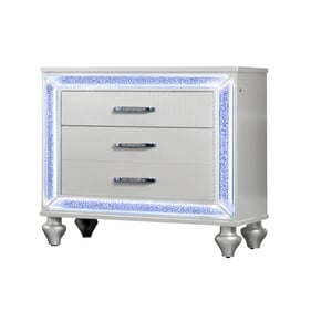 Bella Esprit Reve Belle White Led Lights Nightstand