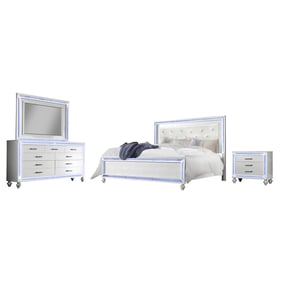 Bella Esprit Reve Belle White 4pc King Bedroom Set