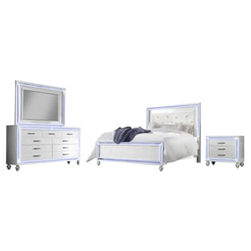 Bella Esprit Reve Belle White 4pc Queen Bedroom Set