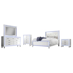 Bella Esprit Reve Belle White 5pc Queen Bedroom Set