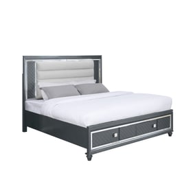 Bella Esprit Valmont Grey Queen Storage Bed