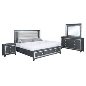 Bella Esprit Valmont Grey King 4pc Bedroom Set