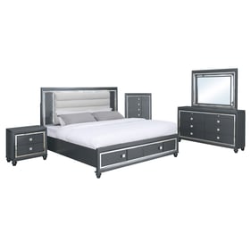 Bella Esprit Valmont Grey 5pc King Bedroom Set