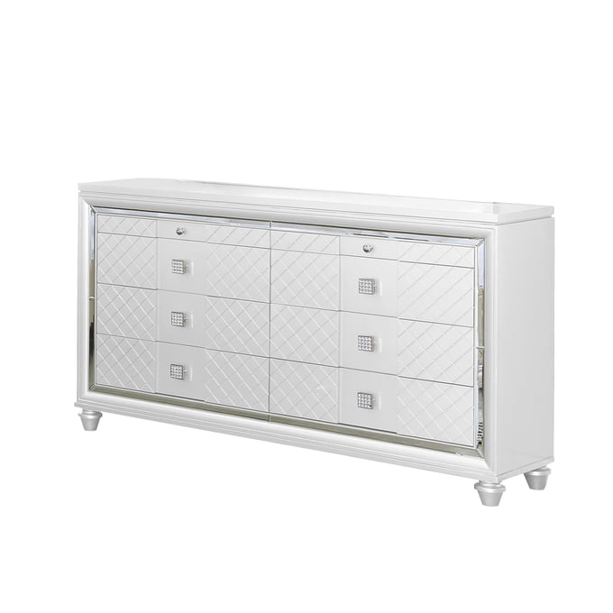 Bella Esprit Carlyle White Dresser BLSP-52685-DR