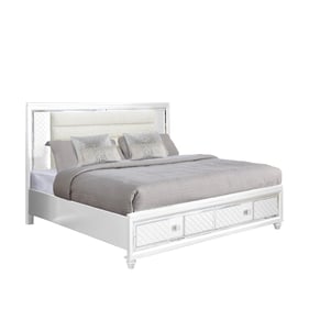 Bella Esprit Carlyle White King Storage Bed