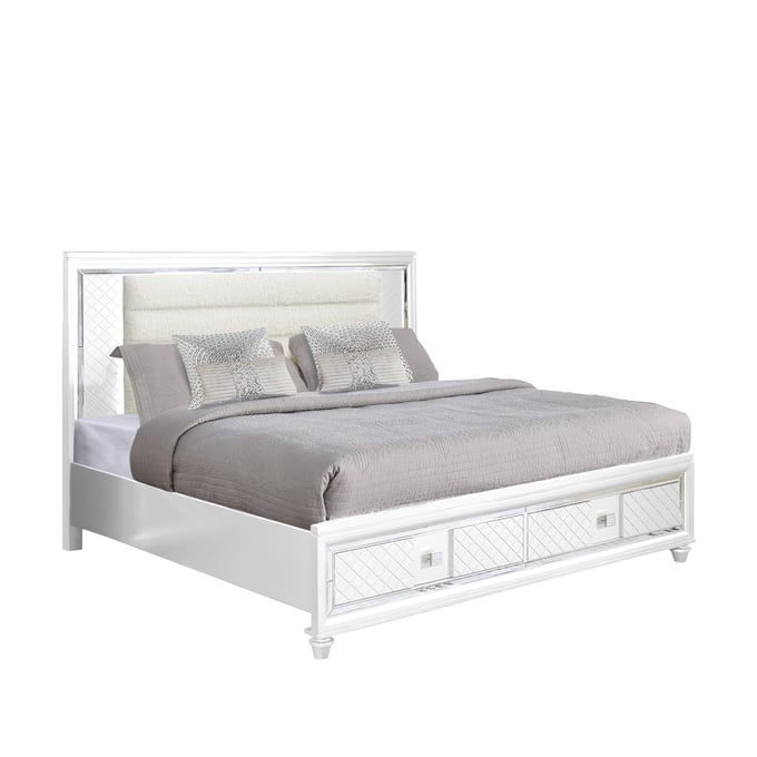 Bella Esprit Carlyle White King Storage Bed BLSP-52685-K