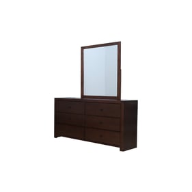 Bella Esprit Rowan Walnut Dresser and Mirror