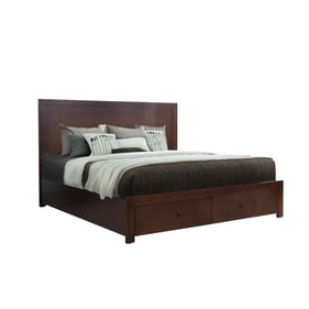 Bella Esprit Rowan Walnut King Storage Bed