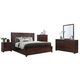 Bella Esprit Rowan Walnut 5pc King Bedroom Set