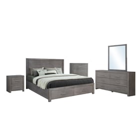 Bella Esprit Rowan Grey 5pc King Bedroom Set