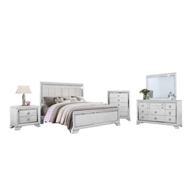 Bella Esprit Valmont White 5pc Queen Bedroom Set