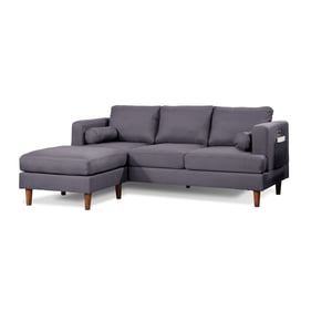 Bella Esprit Nico Dark Grey Reversible Chaise Sectional