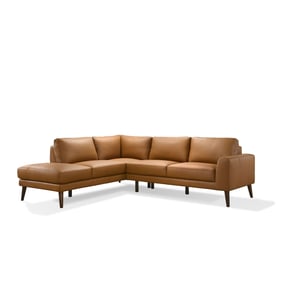 Bella Esprit Sable Brown Leather LAF Sectional