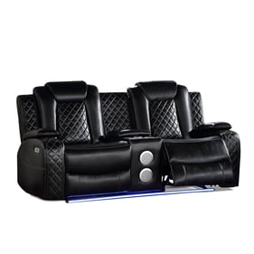 Bella Esprit Vail II Black Loveseat