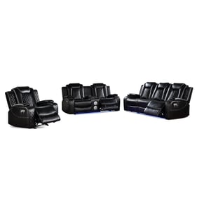 Bella Esprit Vail II Black 3pc Living Room Set