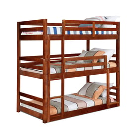 Bella Esprit Dallas Walnut Twin Triple Bunk Bed