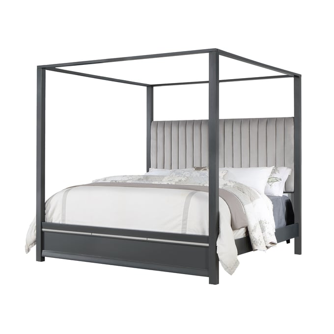 Bella Esprit Pendry Studio Abrie Charcoal Tall King Canopy Bed BLSP-E52638-K