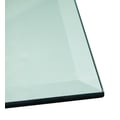 Rectangular glass top