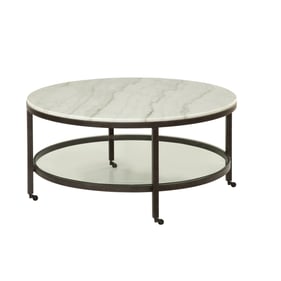 Bassett Mirror Whitman Ivory Round Cocktail Table