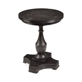 Bassett Mirror Hanover Black Round End Table