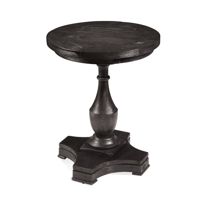 Bassett Mirror Hanover Black Round End Table BMC-3025-220EC