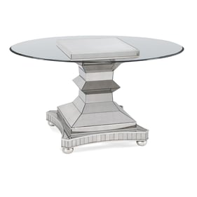 Bassett Mirror Moiselle Silver 54 Inch Dining Table