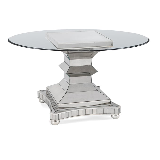 Bassett Mirror Moiselle Silver 54 Inch Dining Table BMC-3179-700-095EC