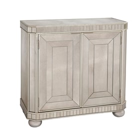 Bassett Mirror Moiselle Silver Bar Cabinet