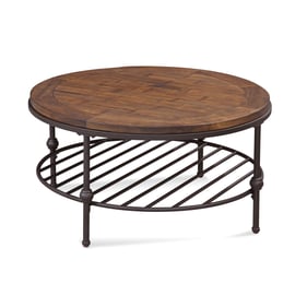 Bassett Mirror Emery Brown Round Cocktail Table