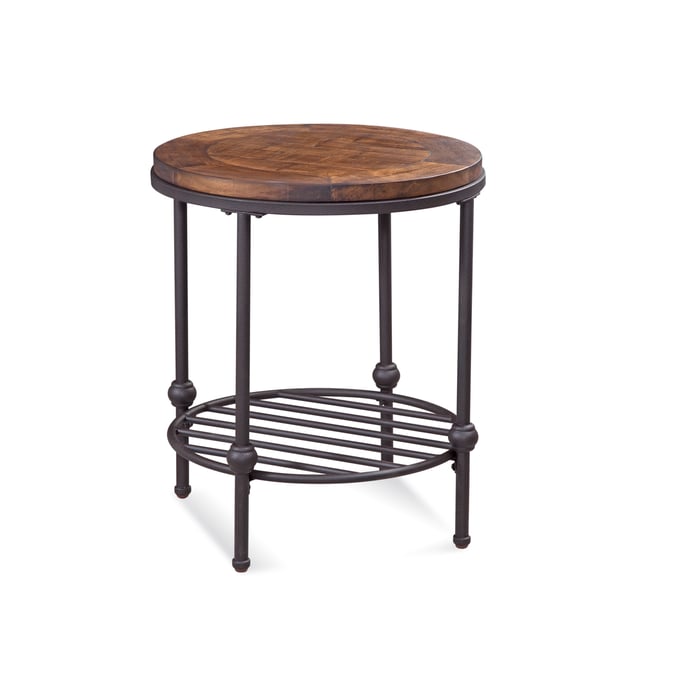 Bassett Mirror Emery Brown Round End Table BMC-3194-220EC