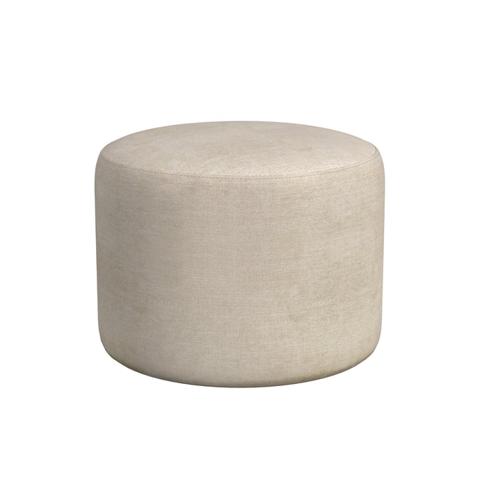 Bassett Mirror Anderson Beige Round Ottoman BMC-7000-LR-133EC